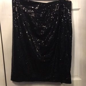 Black Sequin skirt